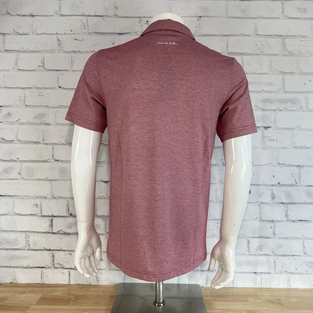 Travis Matthew Polo Shirt Men's Small Polo Short Sleeve Golfing Zinna NL Red NWT - Picture 5 of 15